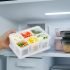 Amazon Brand – Solimo Plastic Fridge Containers Set | 6-Grid Airtight Refrigerator Storage Boxes With Lids | Freezer & Kitchen Organizer (Pack Of 2, White)