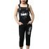 Fnocks Girls Casual Wear Slim Fit Trendy Blue Denim Dungaree Capri (Black, 5-6 Years)