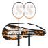 Silver’S Jointless Aluminium Alloy Composite Armor Badminton Kit (2 Racquets With Full Cover)(Orange/Black)