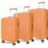 KAMILIANT by American Tourister Savvy|Trolley Bag Set of 3 (55+70+80 cms) for Travel| Hard Case Polypropylene (PP) Suitcase|360° 8-Wheel Spinner Luggage Trolley|Combination Lock|Orange Pastry