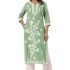 Vishudh Women 3/4 Sleeve Mandarin Neck Dress Vpa1000199 Blue M
