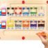 P Square Magnetic Color And Number Maze, Montessori Toys Wooden Magnet Board, School Educational Toys Must Haves For Kids, Montessori Fine Motor Skills Toys For 3 Year Old Boys & Girls (Train)
