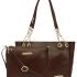 Bagsy Malone Tote Bag -Set Of 2 | Handcrafted Side Tote Bag And Handbag For Office And College (Croco Brown)