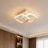 Desidiya 22W Modern LED Ceiling Light, 2 Square Flush Mount,3 Color Dimming