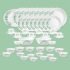 SR Fridge Container – Plastic Transparent Fridge Storage Box with Air Tight Lid for Vegetables, Fruits, Fish & Meat to Keep Fresh, Refrigerator Pantry Organizer Freezer Dabba Box(1800ML, 6 Pcs)