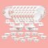 La Opala Diva Classique Collection Opal Glass Crockery | For Family Of 8 | Dinner Set 53 Pcs Olive Trails | Plates, Bowls & Cups For Dining | Microwave Safe | 100% Vegetarian | Extra Strong | White