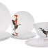 Larah By Borosil Regal Fluted Series Opalware Dinner Set | 36 Pieces For Family Of 8 | Microwave & Dishwasher Safe | Bone-Ash Free | Crockery Set For Dining & Gifting | Plates & Bowls | White