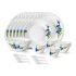 Larah by Borosil Classic Opalware Dinner Set, 6 -Piece, White