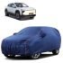 Sulfar 100% Water Resistant Car Body Cover Compatible with Mirror for Mahindra XUV 3XO (Triple Stitched, Full Bottom Elastic, Blue Tafetta with Yellow Piping)